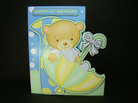 1st Birthday Over the Edge Mini Card Kit by Beverly Carmichael