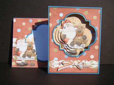 Such Deer Friends Framed Pyramage Card Kit by Beverly Carmichael