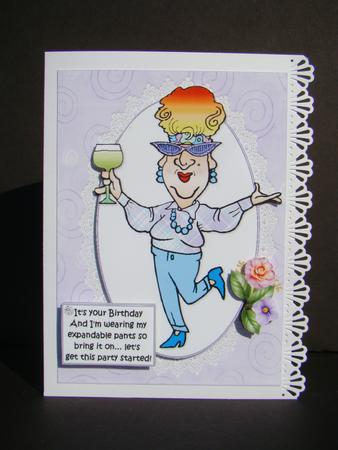 Edna and Her Expandable Pants Quick Card by Beverly Carmichael