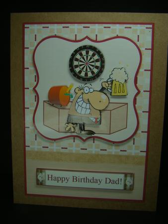 Beer Man Pub Birthday Dad Topper & Decoupage by Beverly Carmichael