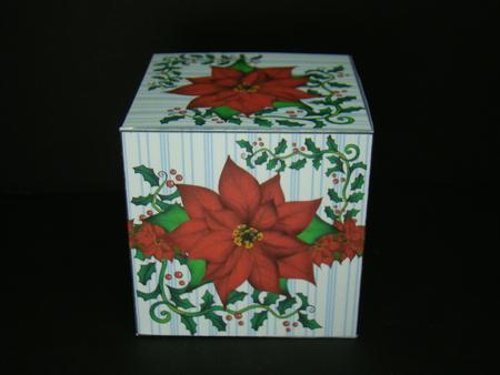 All in One Gift Box - Poinsettia and Holly by Beverly Carmichael