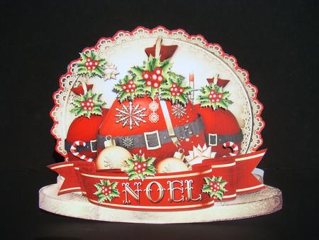 Christmas Santa Gift Bags with Holly Berries by Beverly Carmichael