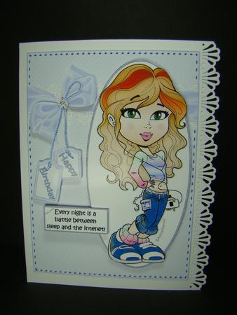 Teen Diva Has Internet Battles Quick Card by Beverly Carmichael