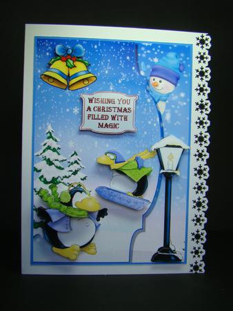 Skiing in the Snow by Beverly Carmichael