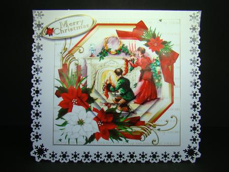 Vintage Christmas Lets Hang the Stocking Shaped Pyramid by Beverly Carmichael
