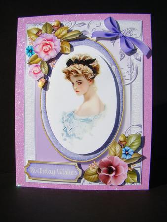 Beautiful Lady with Camelias  by Beverly Carmichael
