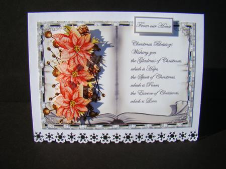 Christmas Blessings Card with Decoupage by Beverly Carmichael