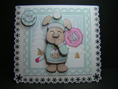 Santa Stop Here Henry Mini Ki by Beverly Carmichael