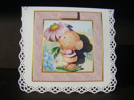 A Bear Sends Birthday Wishes Mini Kit by Beverly Carmichael