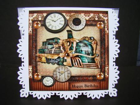 Locomotive Male Card by Beverly Carmichael