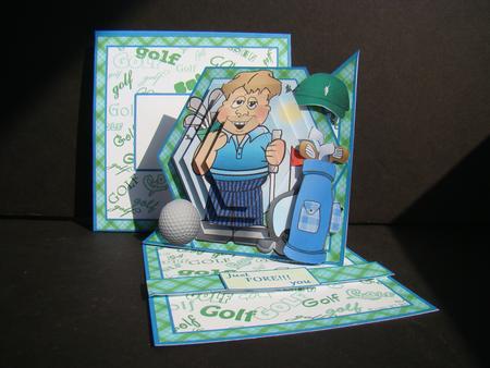 Twisted Easel Kit - Golf by Beverly Carmichael
