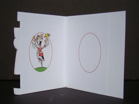Over the Edge Football Birthday Goal Red Insert by Beverly Carmichael