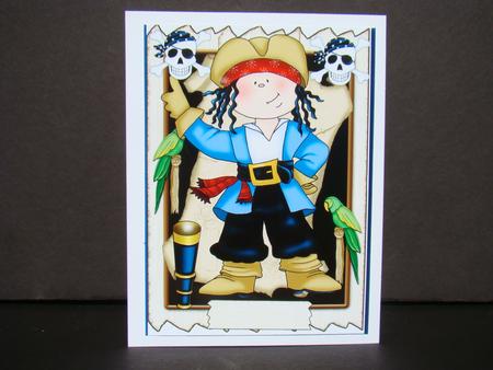 Pirate's Life, Topper with Incert and Verse by Beverly Carmichael