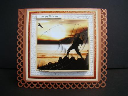 Fishing at Sunset 8x8 Stacker Mini Kit & Ages by Beverly Carmichael