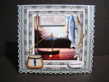 Male Card Fishing by Beverly Carmichael