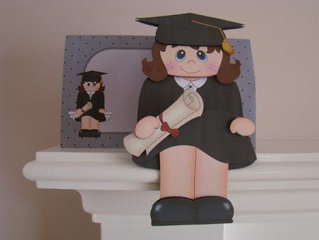 3D on the Shelf Card Kit - Graduate Elise by Beverly Carmichael