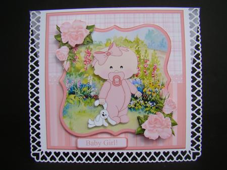 New Baby Girl Mini Kit & Decoupage by Beverly Carmichael