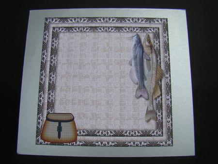 Male Card Fishing Insert by Beverly Carmichael