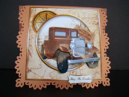 Vintage Truck 8" Square Card Mini-kit by Beverly Carmichael