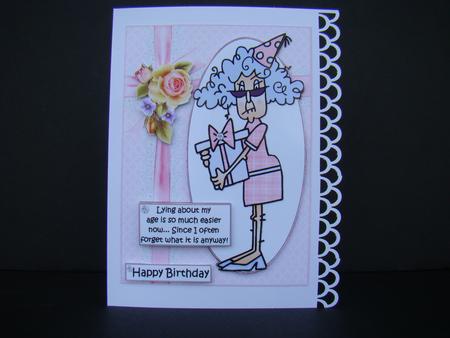 Stella Lies About Her Age Quick Card by Beverly Carmichael