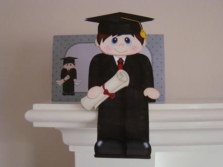 3D on the Shelf Card Kit - Graduate Finn by Beverly Carmichael