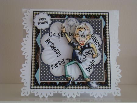 Dance Like Your Dad! Card Front Kit by Beverly Carmichael