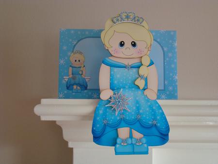 3D on the Shelf Card Kit - Little Ice Princess Krystal by Beverly Carmichael