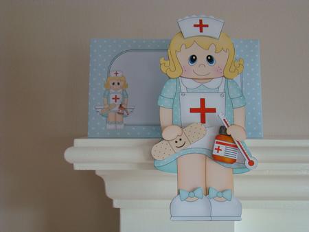 3D on the Shelf Card Kit - Little Nurse by Beverly Carmichael