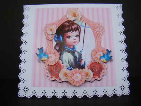 Pretty Lady with Umbrella Mini Kit by Beverly Carmichael