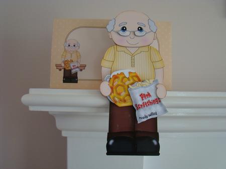 3D on the Shelf Card Kit - Old Man Beer Drinker Wilf by Beverly Carmichael