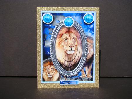The Tender Lion Male Card by Beverly Carmichael