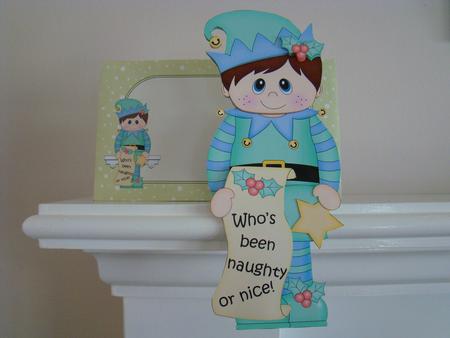 3D on the Shelf Card Kit - Christmas Little Elf by Beverly Carmichael