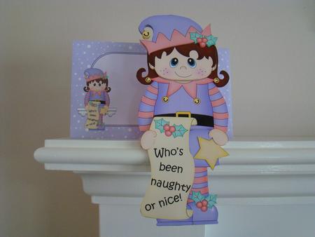3D on the Shelf Card Kit - Christmas Little Elf by Beverly Carmichael