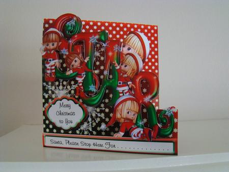 Christmas Star Edgy - Complete Card by Beverly Carmichael