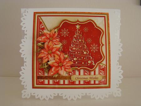 Christmas Tree & Poinsettia 7.5 Decoupage Mini Kit by Beverly Carmichael