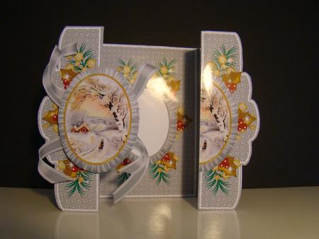 Winter Sunset A5 Tri-fold Fancy Card Mini Kit by Beverly Carmichael