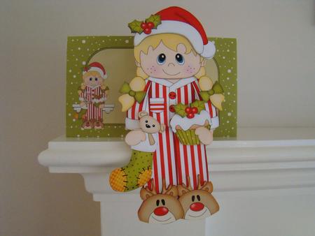 3D on the Shelf Card Kit - Little Christmas Pyjama Girl Featured Gallery Photo