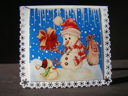 Black/blue Snowflakes 8x8 & A5 , Mega Bumper Kit by Beverly Carmichael