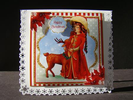The Beautiful Deer Card Front Kit by Beverly Carmichael