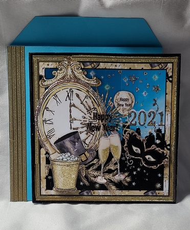 8x8 Happy New Year 2020 by Beverly Johnston