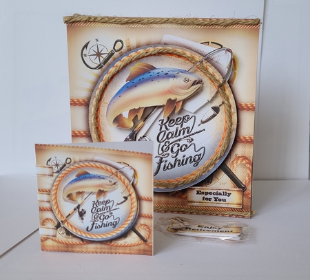 Male Card Fishing Themed Mini Kit by Beverly Johnston