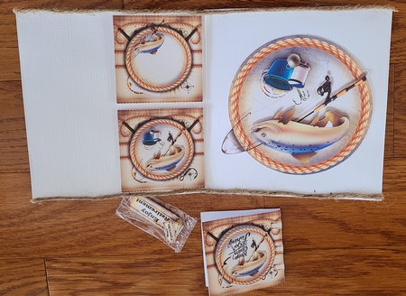 Male Card Fishing Themed Mini Kit by Beverly Johnston