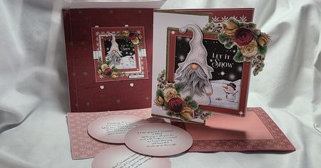 Christmas Gnomes7 Mini Card Kit by Beverly Johnston