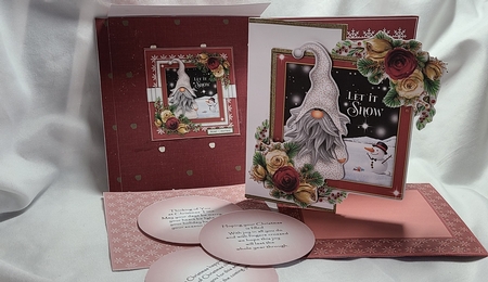Christmas Gnomes7 Mini Card Kit by Beverly Johnston