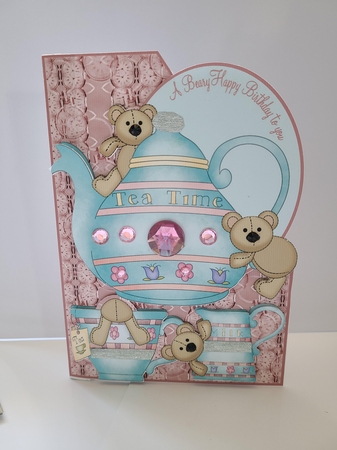 Tea for Two Birthday Over the Corner by Beverly Johnston