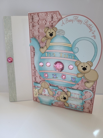 Tea for Two Birthday Over the Corner by Beverly Johnston