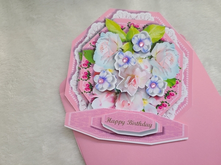 Easel or Topper Roses and Blossoms by Beverly Johnston
