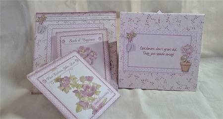 Pottering in My Garden Over the Top Easel Card Kit by Beverly Johnston