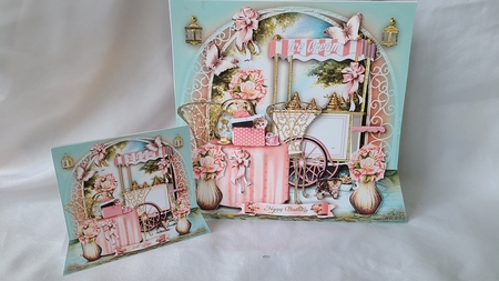 Pink Summer Garden Card Mini Kit by Beverly Johnston