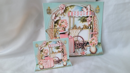 Pink Summer Garden Card Mini Kit by Beverly Johnston